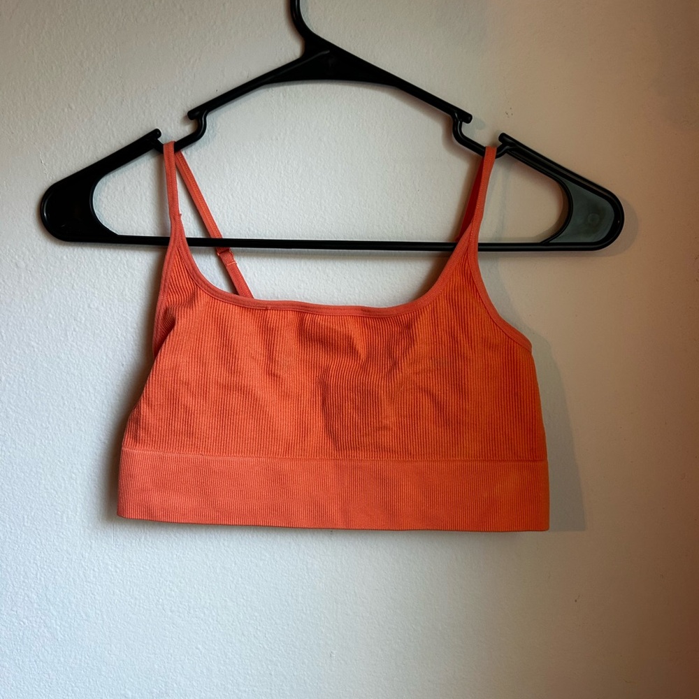 Bozzolo Vibrant Orange Ribbed Tank